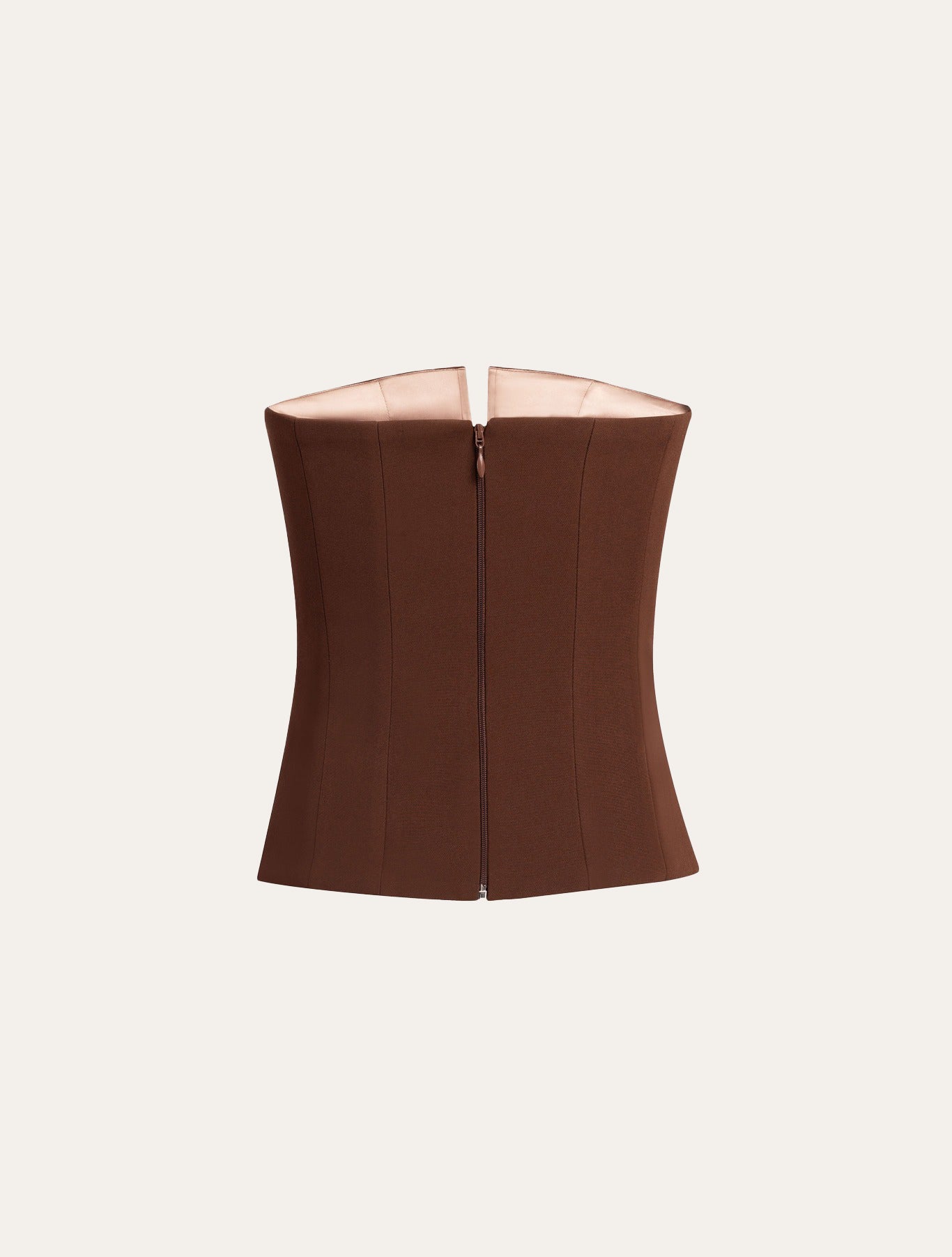 Classic Corset with Bow in Brown