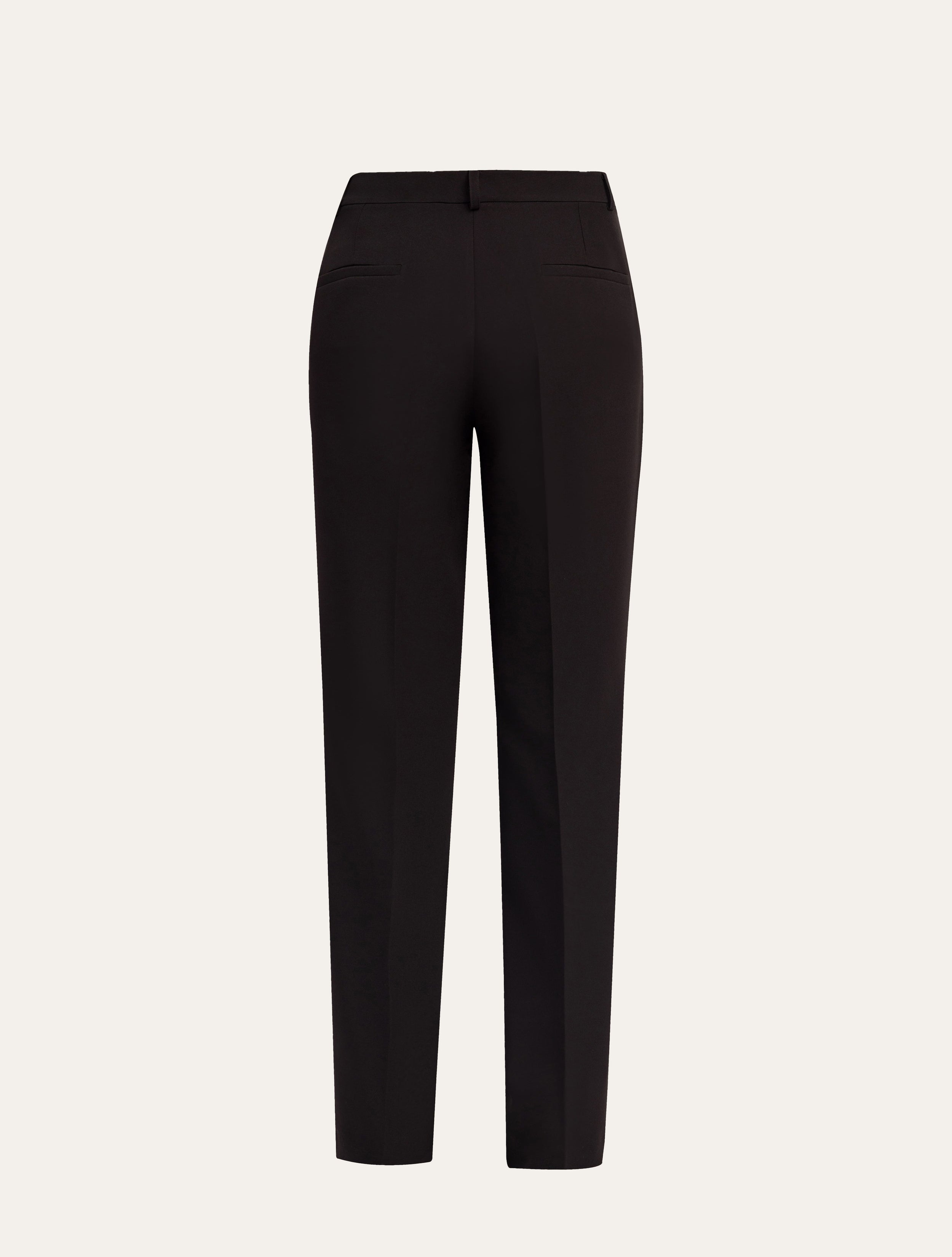 Straight Leg Tailored  Pants in Black