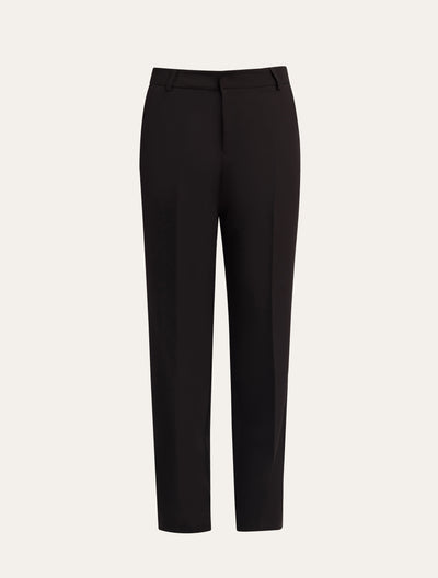 Straight Leg Tailored  Pants in Black