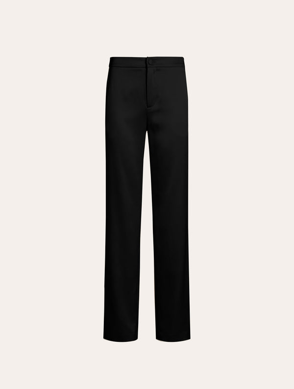 Straight Leg Tailored  Pants in Black