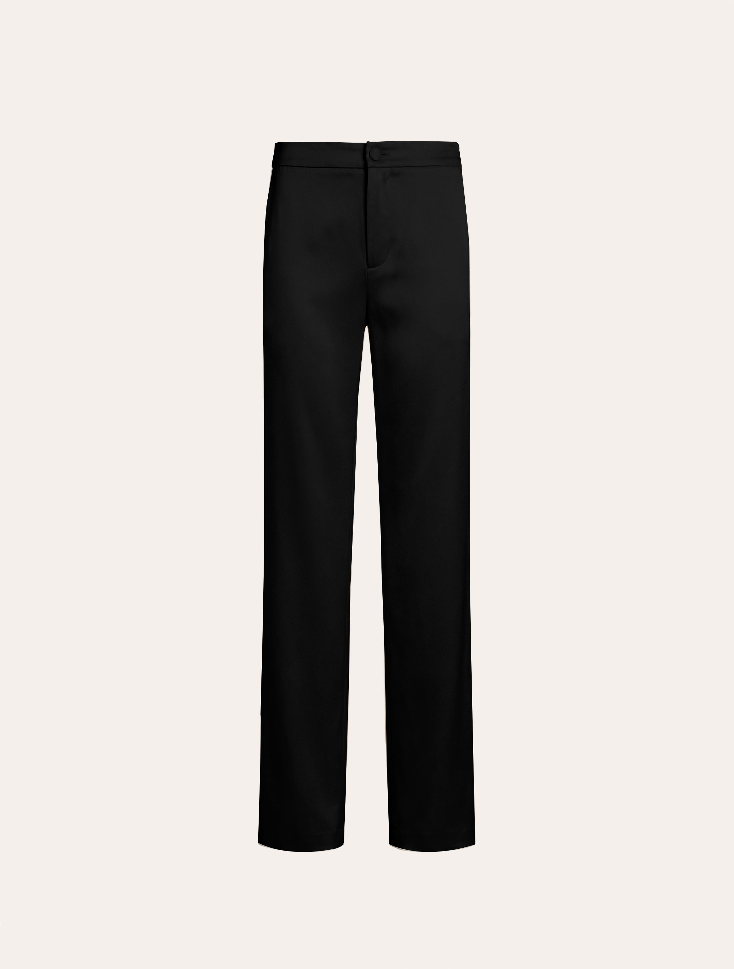 Straight Leg Tailored  Pants in Black
