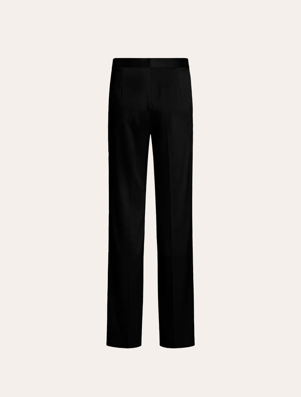 Straight Leg Tailored  Pants in Black