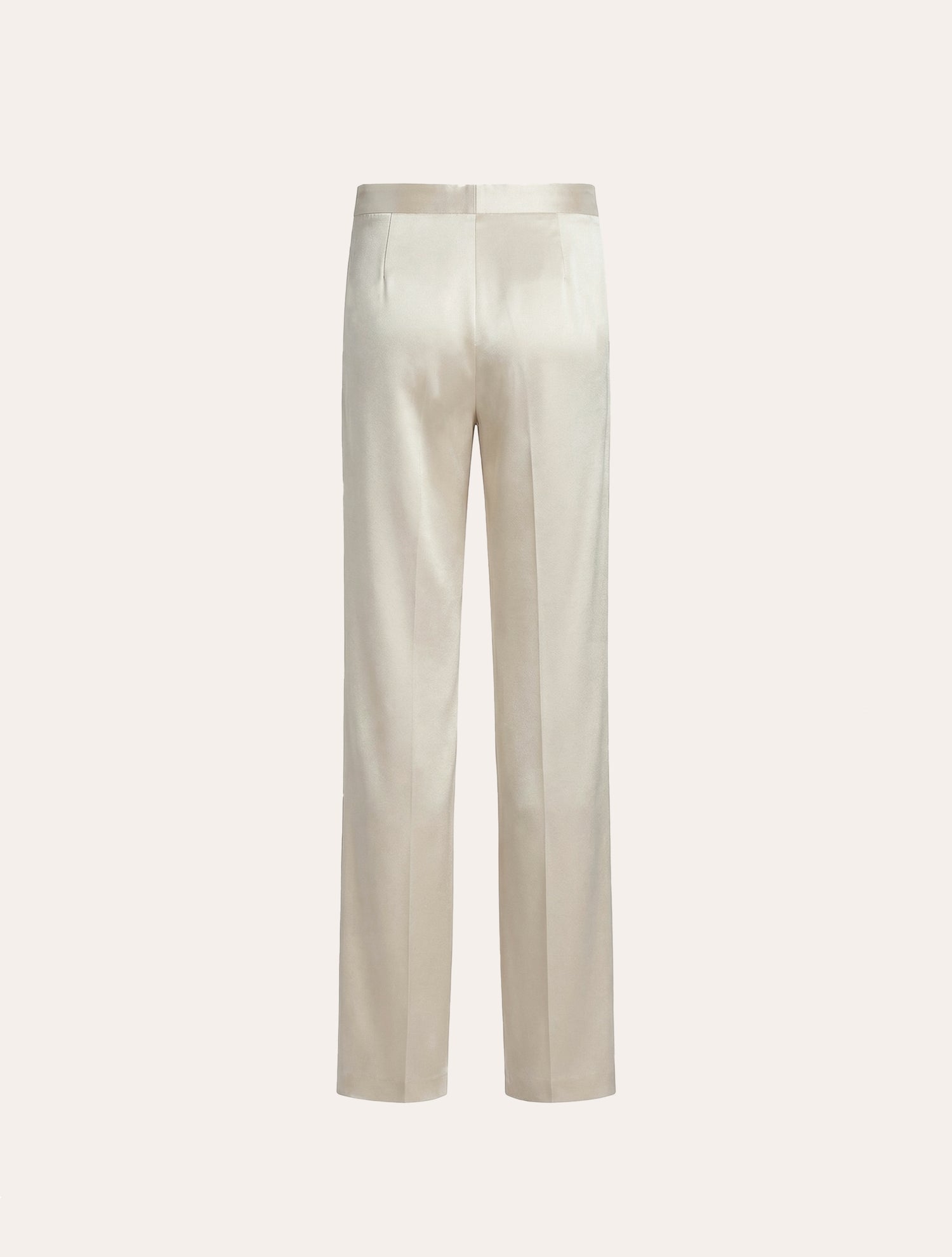 Straight leg tailored  pants in cream