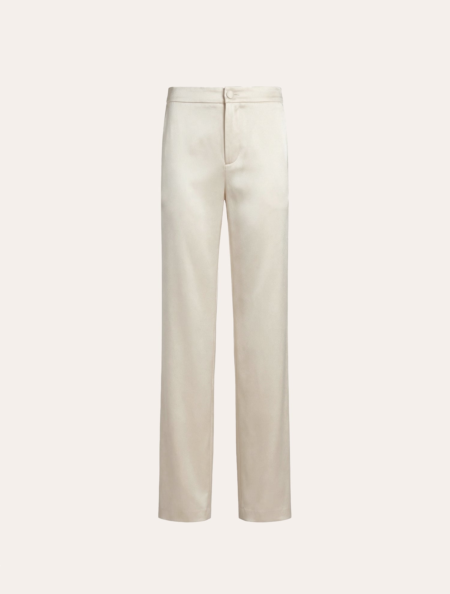 Straight leg tailored  pants in cream