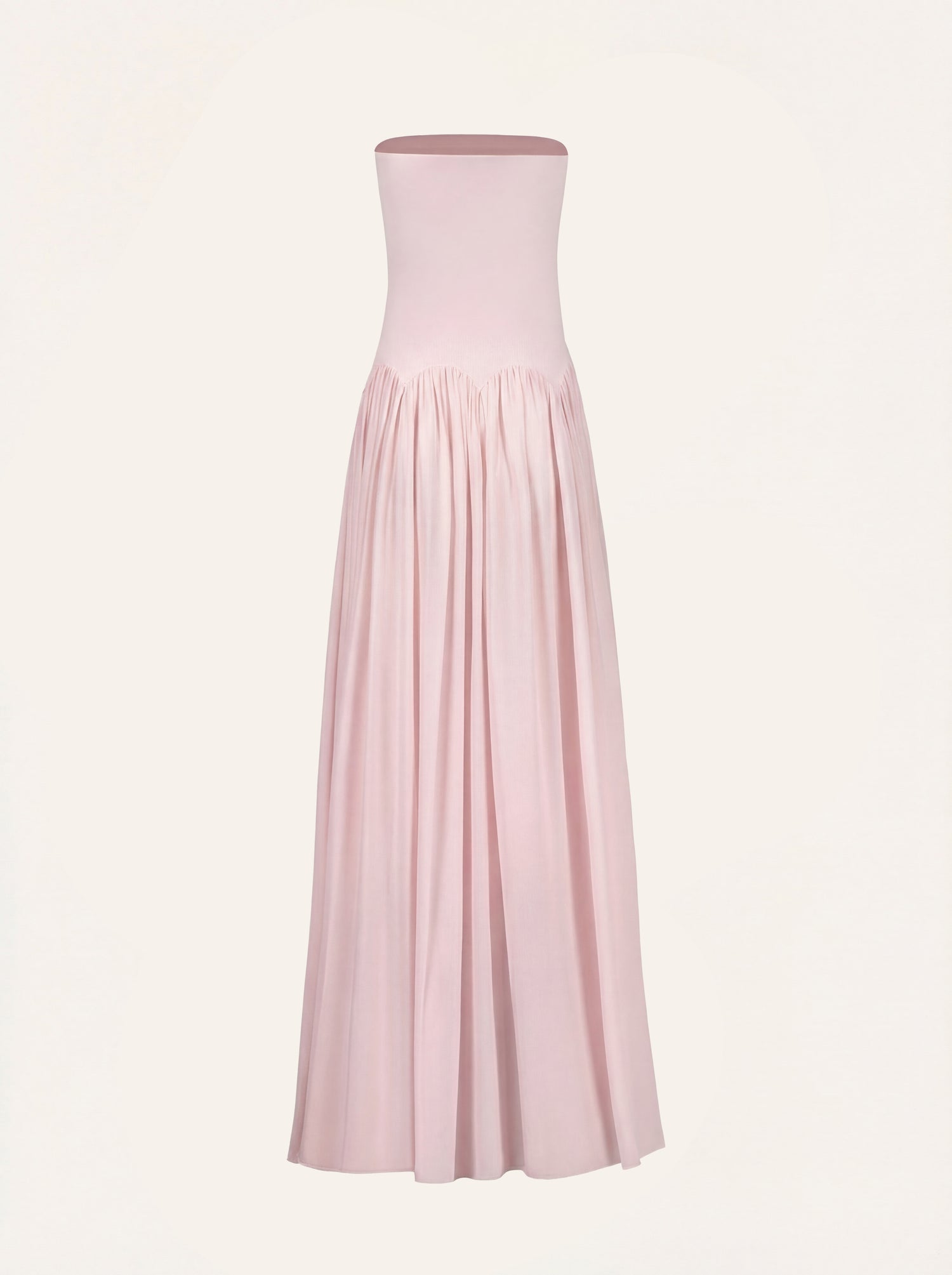 Scalloped waist mini skirt in baby pink